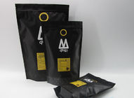 12 uncji Custom Printing Matte Black Coffee Foil Etui worek do pakowania w folię z zaworem / zamkiem
